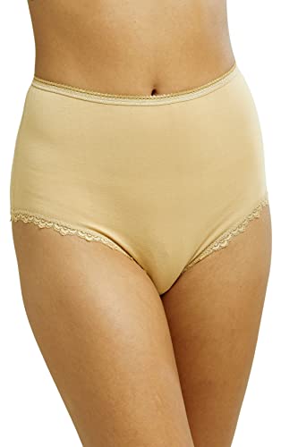 Peopletree Damen High Waist Briefs Taillenslip, Beige (Almond Bg), 40 (Herstellergröße: 14) von People Tree