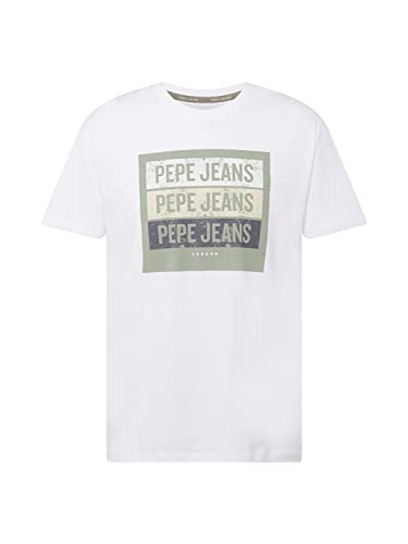 Pepe Jeans Damen Acee SS T Shirts, 800 Weiß, L EU von Pepe Jeans