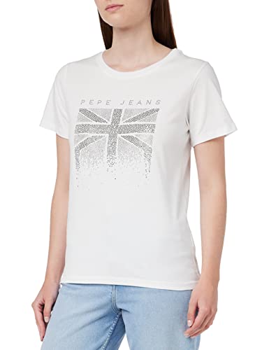 Pepe Jeans Damen Allie T Shirt, Weiß (Weiß), S EU von Pepe Jeans