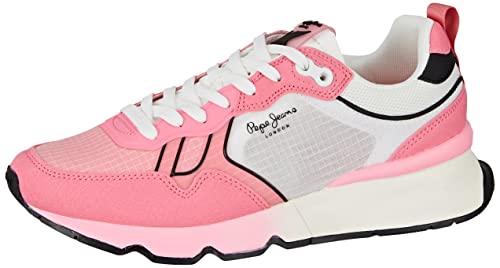 Pepe Jeans Damen BRIT PRO W Sneaker, Neon pink, 40 EU von Pepe Jeans