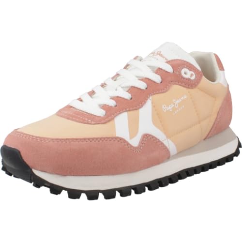 Pepe Jeans Damen Brit-On Print W Sneaker, Orange (Peach Orange), 4 von Pepe Jeans