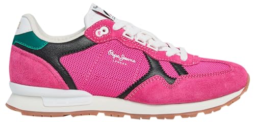 Pepe Jeans Damen Brit Retro W Sneaker, Pink (Fuchsia), 3 von Pepe Jeans