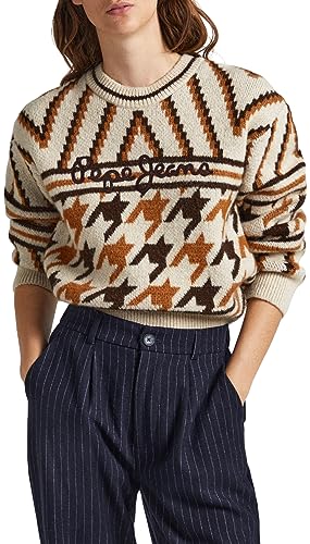 Pepe Jeans Damen Deanna Pullover Sweater, Brown (Sand), M von Pepe Jeans