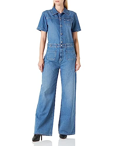 Pepe Jeans Damen Evelyn Jumpsuit, Blue (Denim), XL von Pepe Jeans