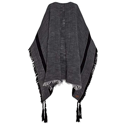 Pepe Jeans Damen Ferdy Poncho Stola, Schwarz (Black 999), One size (Herstellergröße: 0) von Pepe Jeans