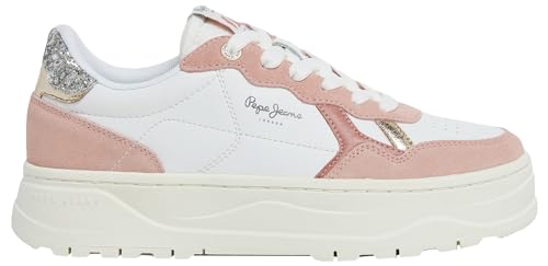 Pepe Jeans Damen Kore Multi W Sneaker, Pink (Dirty Pink), 3 von Pepe Jeans