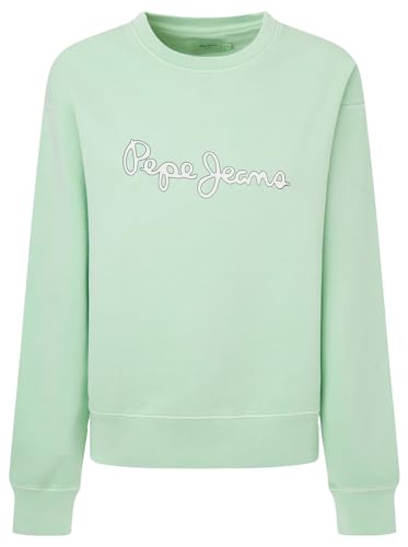 Pepe Jeans Damen Lana Sweatshirt, Grün (Acid Menta Green), L von Pepe Jeans