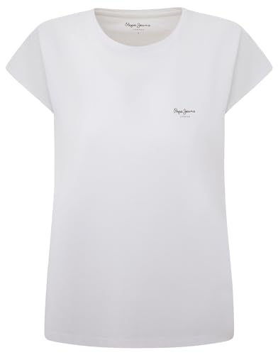 Pepe Jeans Damen Lory T-Shirt, Weiß (Weiß), XS von Pepe Jeans