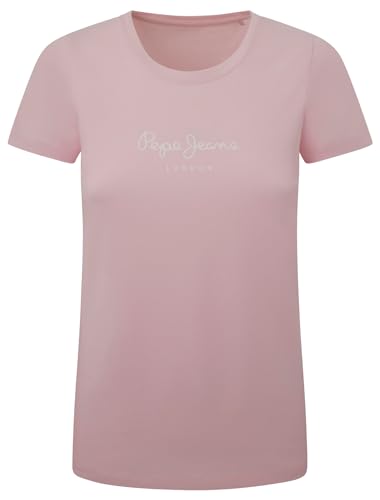 Pepe Jeans Damen New Virginia Ss N T-Shirt, Pink (Pink), XS von Pepe Jeans