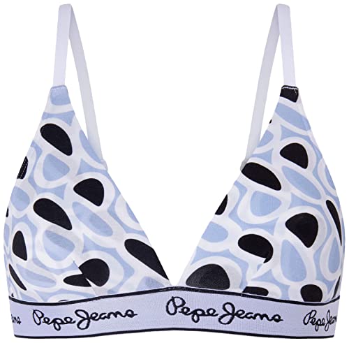 Pepe Jeans Damen P Print A Bra, Blue (Navy), XS von Pepe Jeans