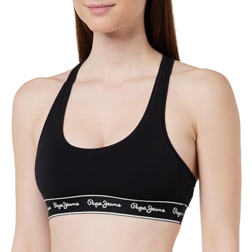 Pepe Jeans Damen Pepe Rb Brlt Bra, Black (Black), L von Pepe Jeans