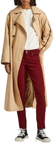 Pepe Jeans Damen Soho Pants, Red (Burgundy), 31W / 32L von Pepe Jeans