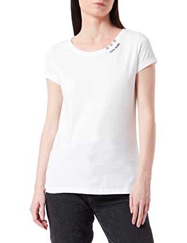 Pepe Jeans Damen T-Shirt Ragy N, Weiß (White), XL von Pepe Jeans