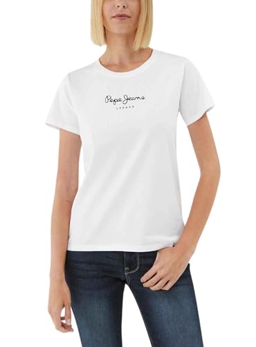 Pepe Jeans Damen Wendys T-Shirt, White (White), M von Pepe Jeans