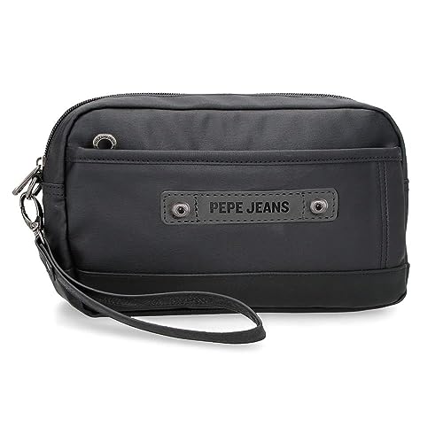 Pepe Jeans Hatfield Umhängetaschen und Kulturbeutel, Blau, Schwarz, Polyester, verschiedene Größen, Schwarz, Talla única, Handtasche von Pepe Jeans