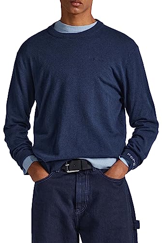 Pepe Jeans Herren Andre Crew Neck Pullover, Blau (Dulwich), M von Pepe Jeans