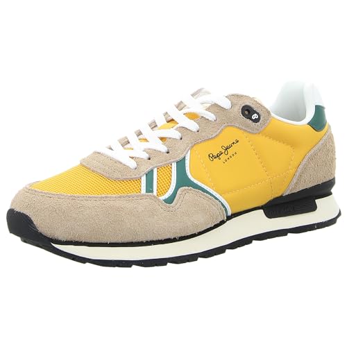 Pepe Jeans Herren Brit Fun M Sneaker, Gelb (Rugby Yellow), 7 von Pepe Jeans