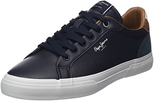 Pepe Jeans Herren Kenton Court M Sneaker, Blue (Navy), 45 EU von Pepe Jeans