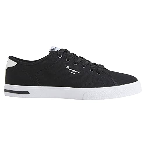 Pepe Jeans Herren Kenton Road M Sneaker, Black, 44 EU von Pepe Jeans