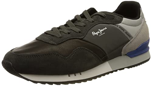 Pepe Jeans Herren London ONE Cover M Sneaker, 999BLACK, 44 EU von Pepe Jeans