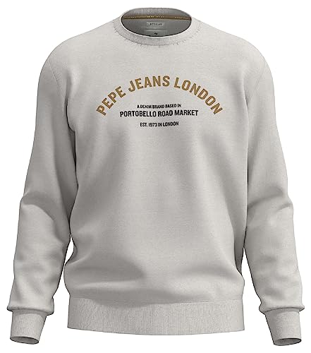 Pepe Jeans Herren Medley Crew Sweatshirt, White (Off White), XXL von Pepe Jeans