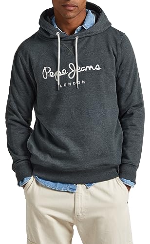 Pepe Jeans Herren Nouvel Hoodie Hooded Sweatshirt, Green (Regent Green), XL von Pepe Jeans