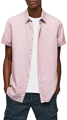 Pepe Jeans Herren Parker Short Shirt, Pink (Bleach Pink), S von Pepe Jeans