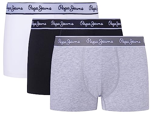 Pepe Jeans Herren Pepe Tk 3P Trunks, Grey (Grey Marl), L (3er Pack) von Pepe Jeans