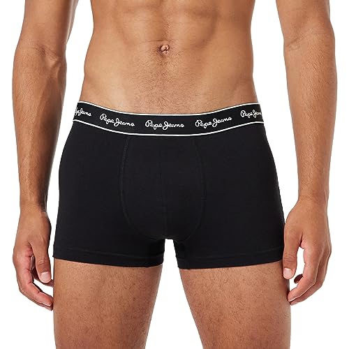 Pepe Jeans Herren Pepe Tk 3P Trunks, Black (Black), M (3er Pack) von Pepe Jeans