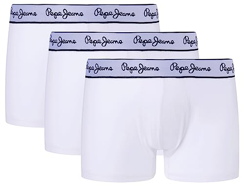 Pepe Jeans Herren Pepe Tk 3P Trunks, White (White), L (3er Pack) von Pepe Jeans