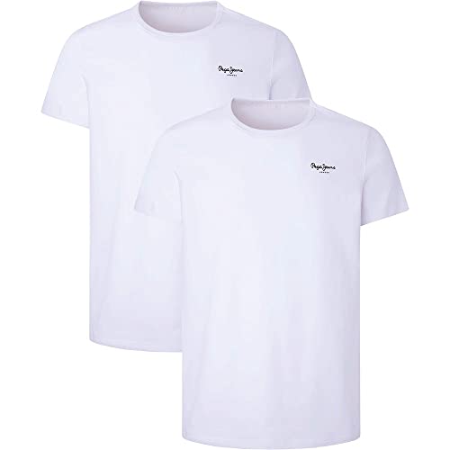 Pepe Jeans Herren Pepe Tshirt 2P Underwear, White (White), XL (2er Pack) von Pepe Jeans