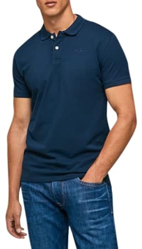 Pepe Jeans Herren Vincent N Poloshirt, 595marineblau, S EU von Pepe Jeans