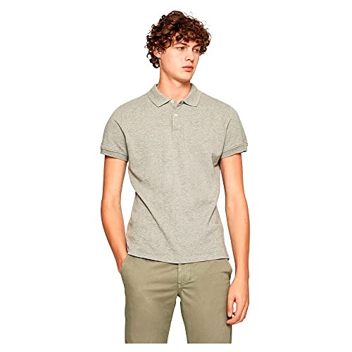 Pepe Jeans Herren Poloshirt Vincent, Grau (Grey Marl 933), XX-Large von Pepe Jeans