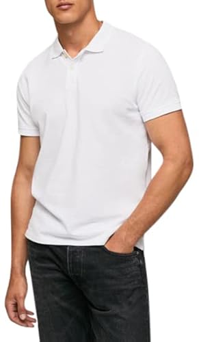 Pepe Jeans Herren Vincent N Poloshirt, 800weiß, XS EU von Pepe Jeans