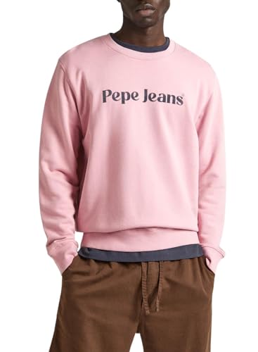 Pepe Jeans Herren Regis Sweatshirt, Rosa (Ash Rose Pink), M von Pepe Jeans