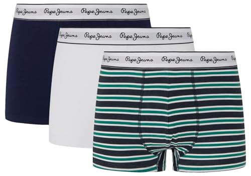 Pepe Jeans Herren Retro STP Tk 3P Trunks, Blue (Navy), L von Pepe Jeans