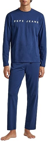 Pepe Jeans Herren SOLID Pant Pajama Bottom, Blue (Navy), M von Pepe Jeans