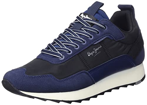 Pepe Jeans Herren Slab Trend Run Sneaker, 595NAVY, 43 EU von Pepe Jeans