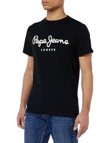 Pepe Jeans Herren Original Stretch N T Shirt, 999schwarz, M EU von Pepe Jeans