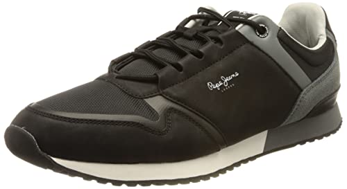 Pepe Jeans Herren Tour URBAN 22 Sneaker, 999BLACK, 40 EU von Pepe Jeans