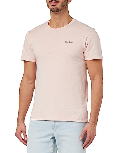 Pepe Jeans Herren Winston Ss T-Shirt, Pink (Spritzer), XS von Pepe Jeans