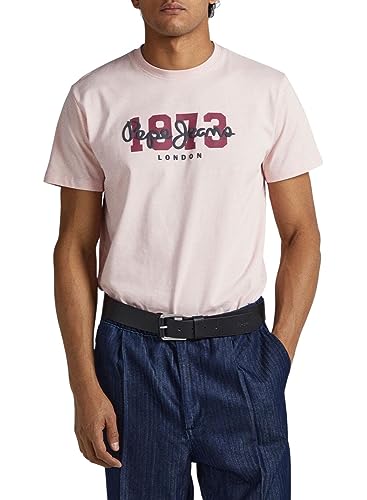 Pepe Jeans Herren Wolf T-Shirt, Pink (Spritzer), M von Pepe Jeans