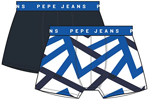 Pepe Jeans Herren Zigzag Print Tk 2P Trunks, Multicolour (Multi), M (2er Pack) von Pepe Jeans