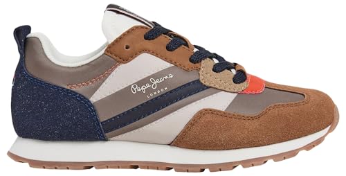 Pepe Jeans Jungen Foster Print B Sneaker, Braun (Tobacco Brown), 3 von Pepe Jeans