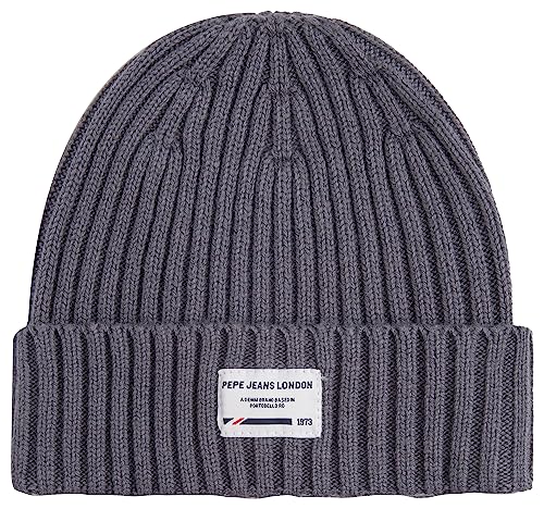 Pepe Jeans Jungen Johnny Beanie Cap, Grey (Thunder), L von Pepe Jeans