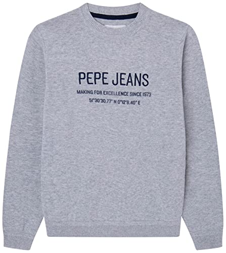 Pepe Jeans Jungen Keops Knitwear, Grey (Grey Marl), 16 Years von Pepe Jeans