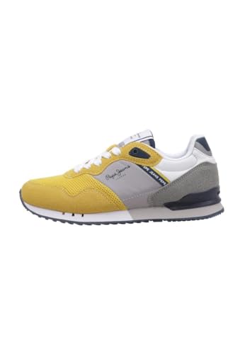 Pepe Jeans Jungen London Urban B Sneaker, Gelb (Rugby Yellow), 5,5 von Pepe Jeans