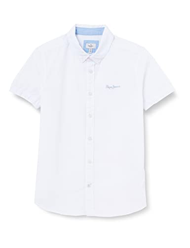 Pepe Jeans Jungen Misterton Shirt, White (White), 12 Years von Pepe Jeans