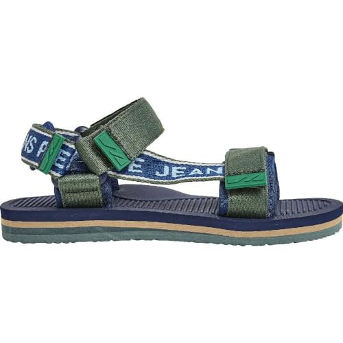 Pepe Jeans Jungen Pool One B Flip-Flop, Grün (Khaki Green), 2,5 von Pepe Jeans