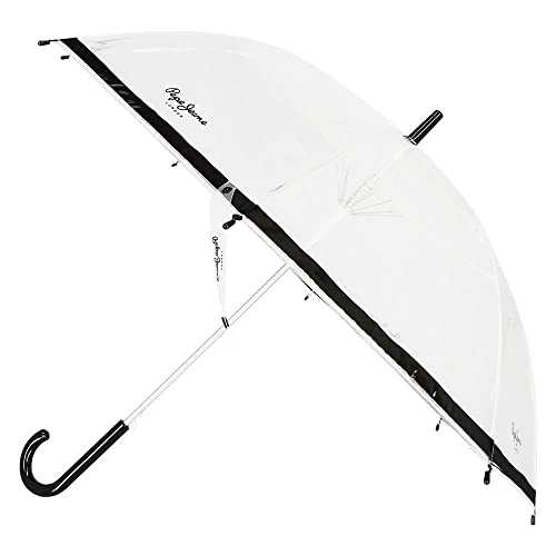 Pepe Jeans Lexy Regenschirm aus Aluminium, Schwarz, Schwarz, Regenschirm von Pepe Jeans